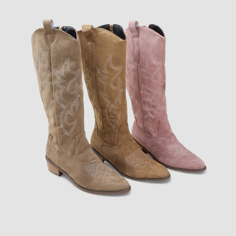 Nieke Western-Stiefeletten Damen mit Reißverschluss