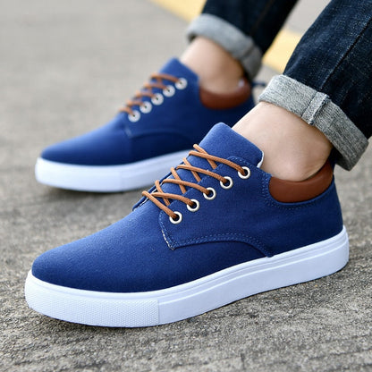 Lars Robuste Herren Sneakers mit weißer Sohle