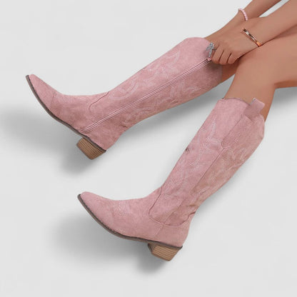 Nieke Western-Stiefeletten Damen mit Reißverschluss