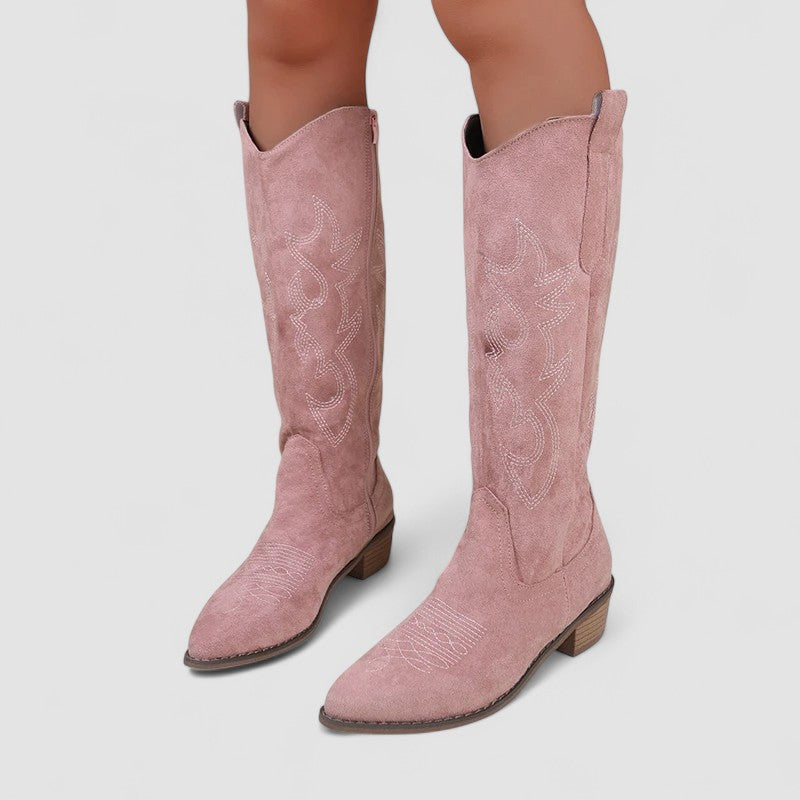 Nieke Western-Stiefeletten Damen mit Reißverschluss