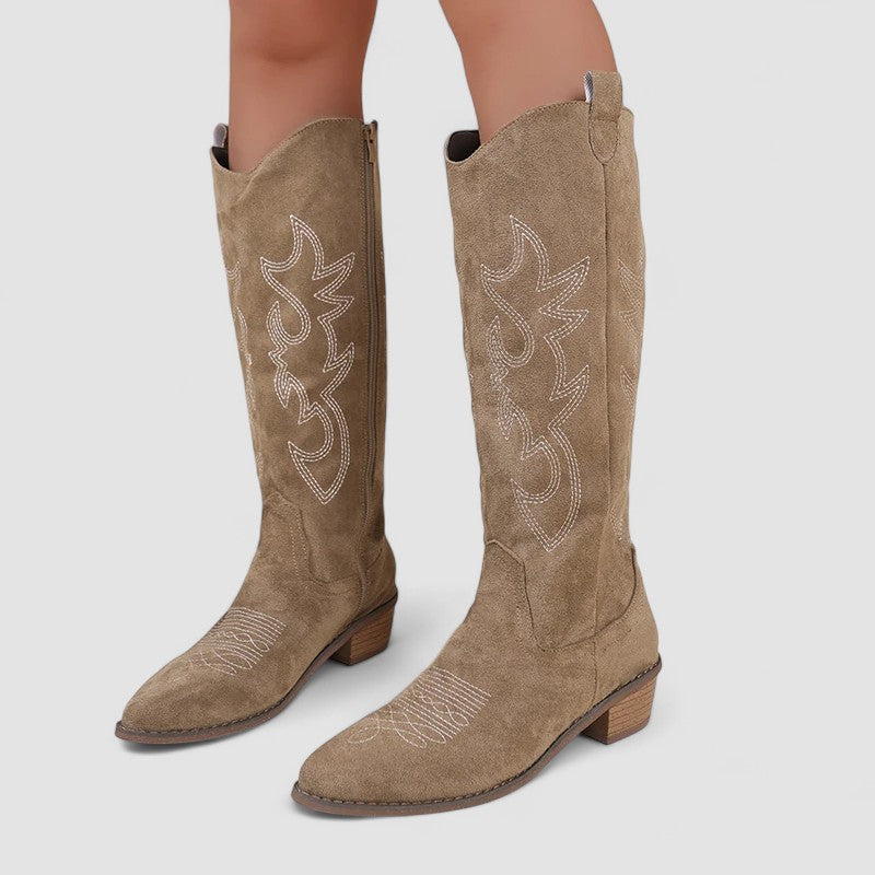 Nieke Western-Stiefeletten Damen mit Reißverschluss