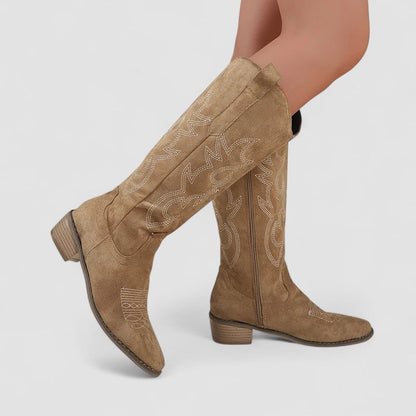 Nieke Western-Stiefeletten Damen mit Reißverschluss