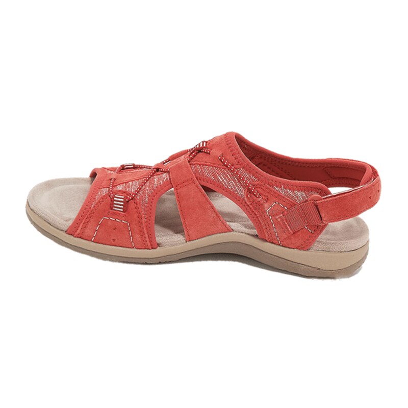 Roos | Sportliche Damen Sandalen mit Klettverschluss