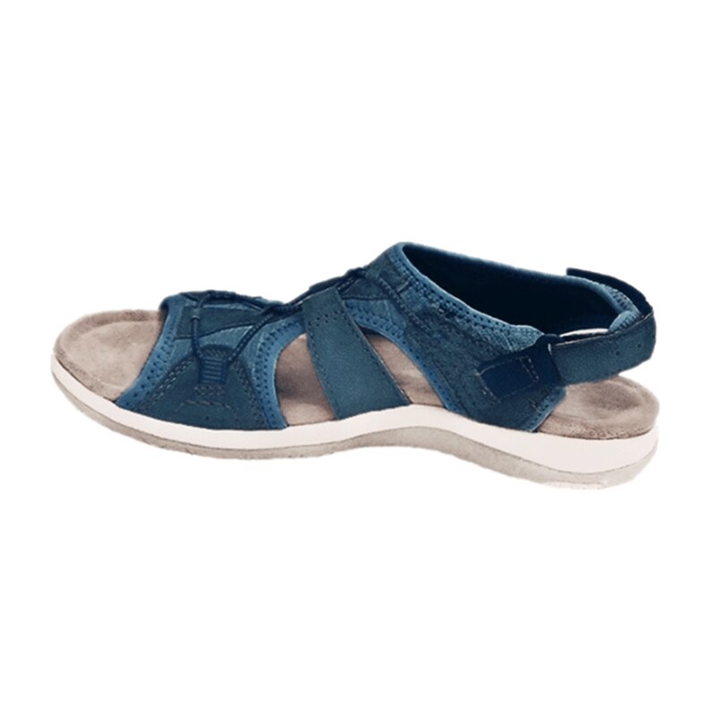 Roos | Sportliche Damen Sandalen mit Klettverschluss