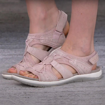 Roos | Sportliche Damen Sandalen mit Klettverschluss