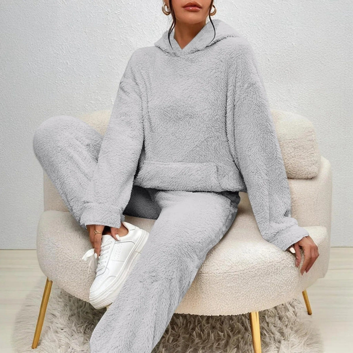 Alessia | Zweiteiliges Loungewear Set mit Taschen für Damen