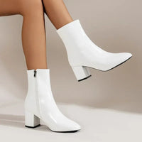 Agatha – Elegante Damen Stiefeletten mit Blockabsatz