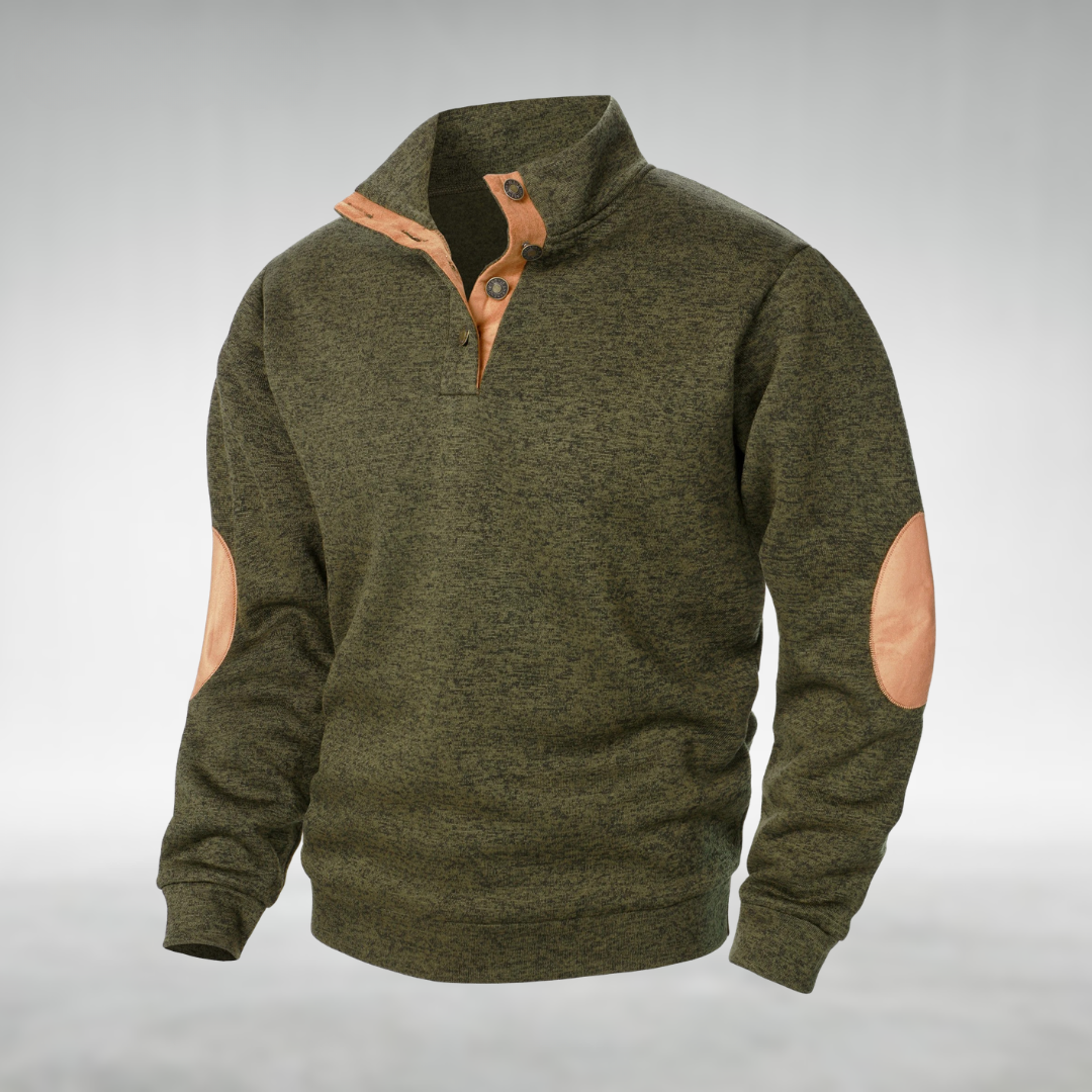 Ole | Klassischer Herren Strickpullover mit Rundhalsausschnitt