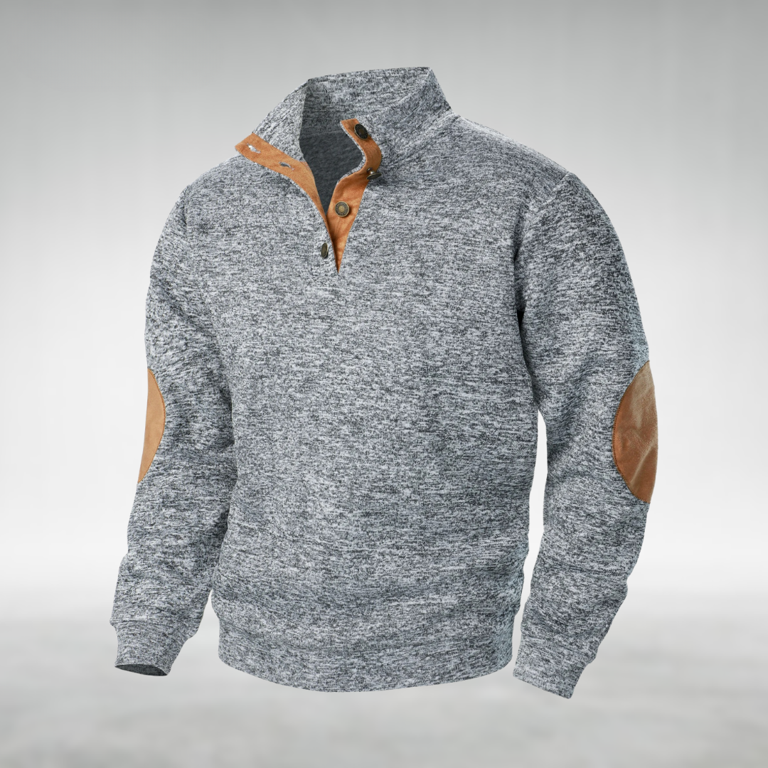 Ole | Klassischer Herren Strickpullover mit Rundhalsausschnitt
