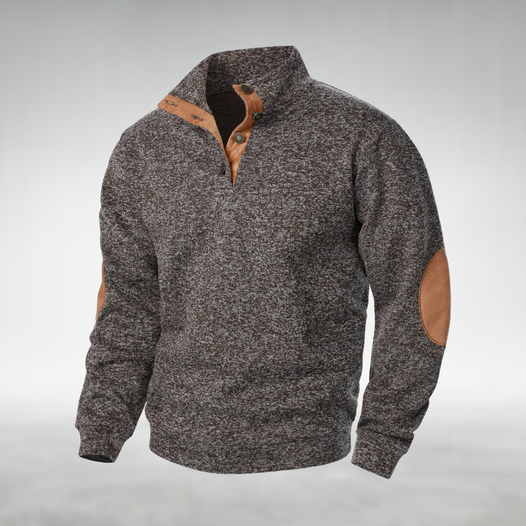 Ole | Klassischer Herren Strickpullover mit Rundhalsausschnitt