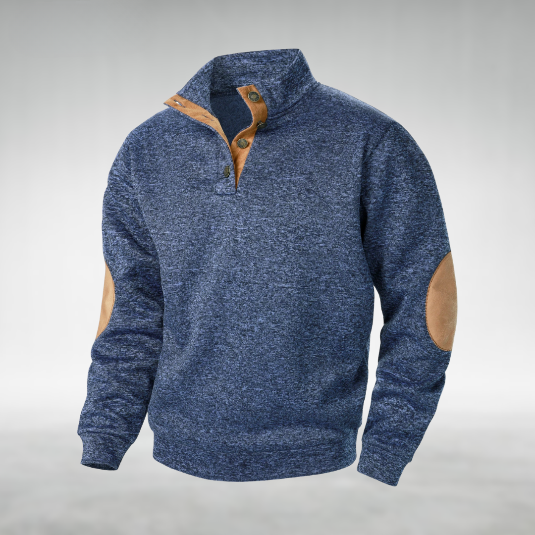 Ole | Klassischer Herren Strickpullover mit Rundhalsausschnitt