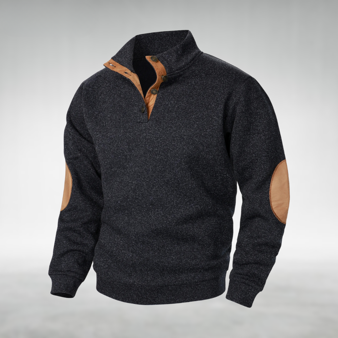 Ole | Klassischer Herren Strickpullover mit Rundhalsausschnitt
