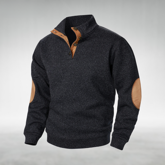 Ole | Klassischer Herren Strickpullover mit Rundhalsausschnitt
