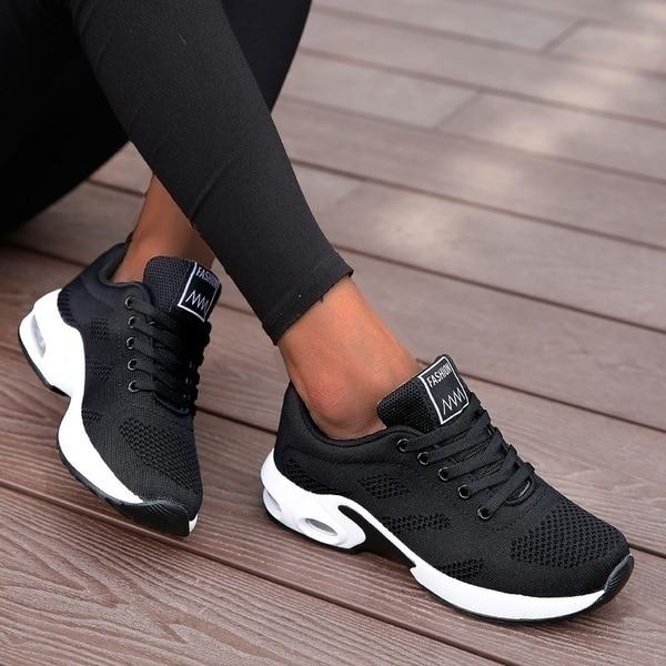Nika | Damen Sneaker mit Dämpfender Sohle und Mesh-Obermaterial
