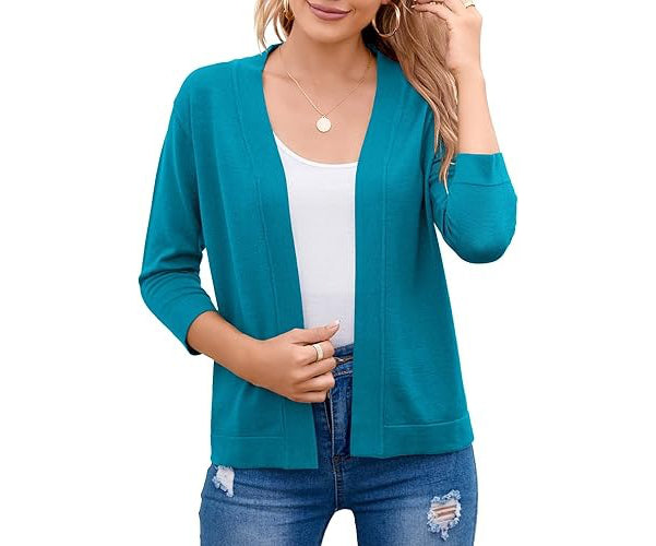 Asta | Damen Kurze Strickjacke mit offenem Schnitt