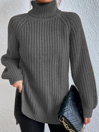 Frida | Strukturierter Rollkragenpullover in lockerer Passform für Damen