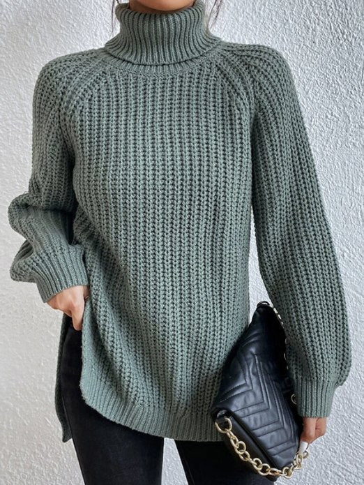 Frida | Strukturierter Rollkragenpullover in lockerer Passform für Damen
