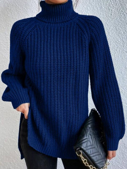 Frida | Strukturierter Rollkragenpullover in lockerer Passform für Damen