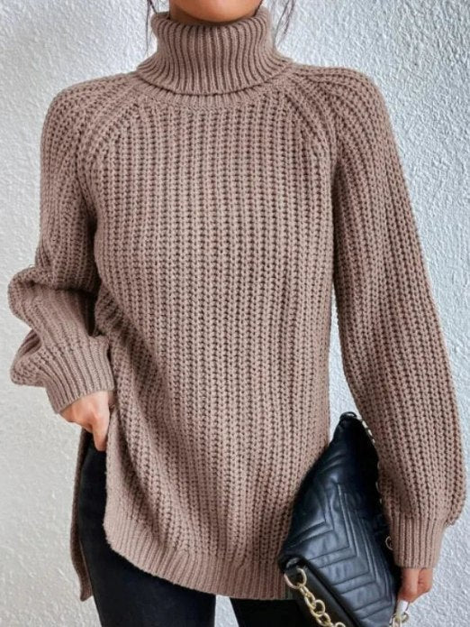 Frida | Strukturierter Rollkragenpullover in lockerer Passform für Damen