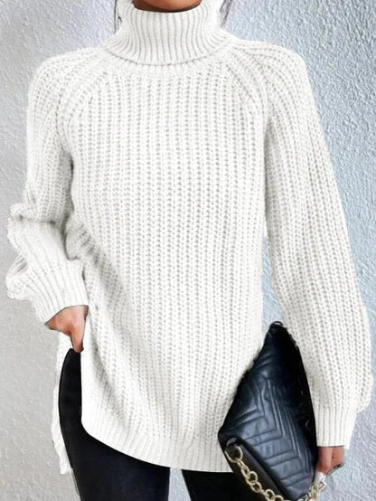 Frida | Strukturierter Rollkragenpullover in lockerer Passform für Damen