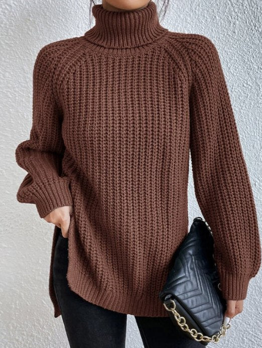 Frida | Strukturierter Rollkragenpullover in lockerer Passform für Damen