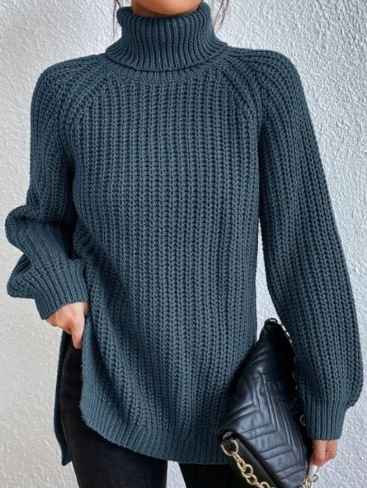 Frida | Strukturierter Rollkragenpullover in lockerer Passform für Damen
