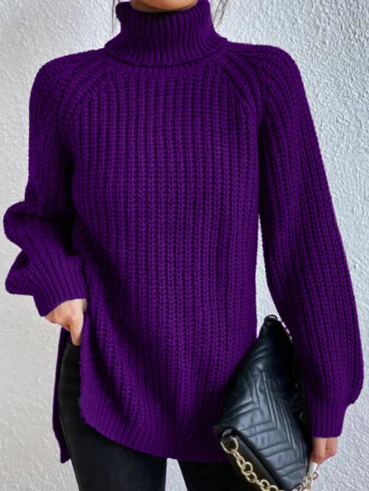 Frida | Strukturierter Rollkragenpullover in lockerer Passform für Damen