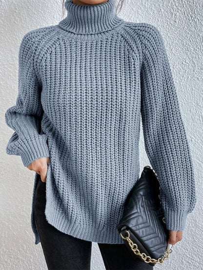 Frida | Strukturierter Rollkragenpullover in lockerer Passform für Damen