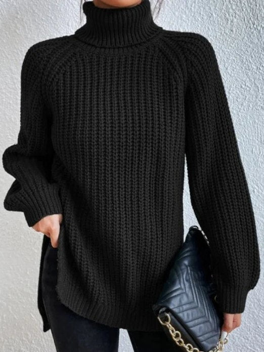 Frida | Strukturierter Rollkragenpullover in lockerer Passform für Damen
