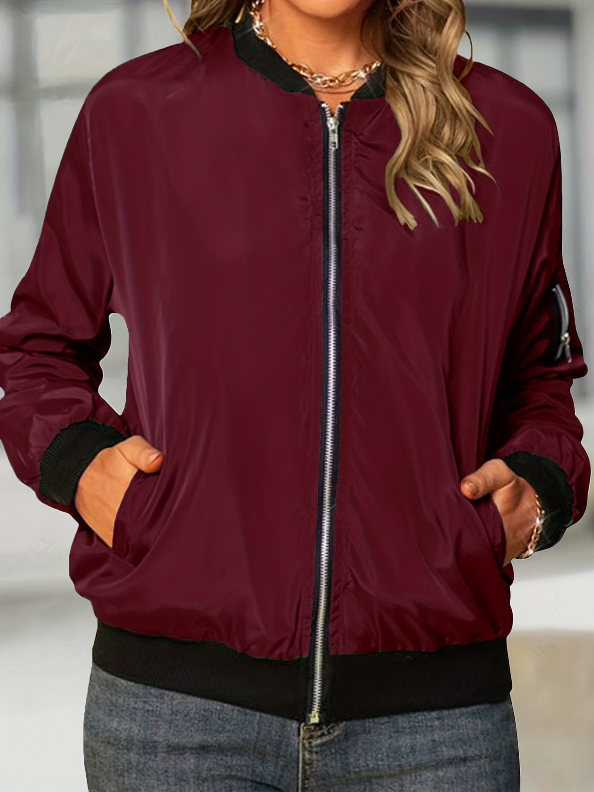 Chloé | Bomber Jacket mit Reißverschluss für Damen