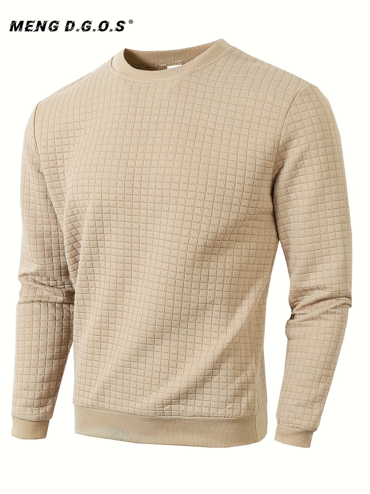 Alfred | Herren Strukturierter Karo Sweatshirt Langarm
