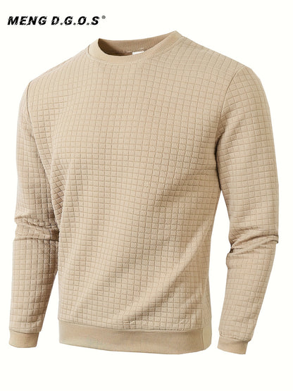 Alfred | Herren Strukturierter Karo Sweatshirt Langarm