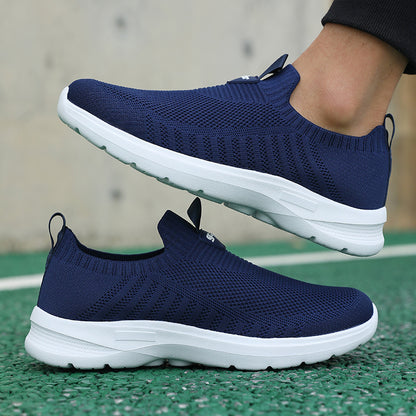 Dante | Herren Slip-On Sneaker mit atmungsaktivem Mesh, Blockabsatz