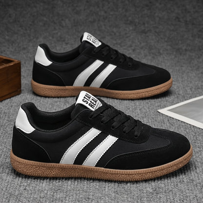 Duncan | Herren Retro-Sneaker mit Streifenmuster und Schnürung