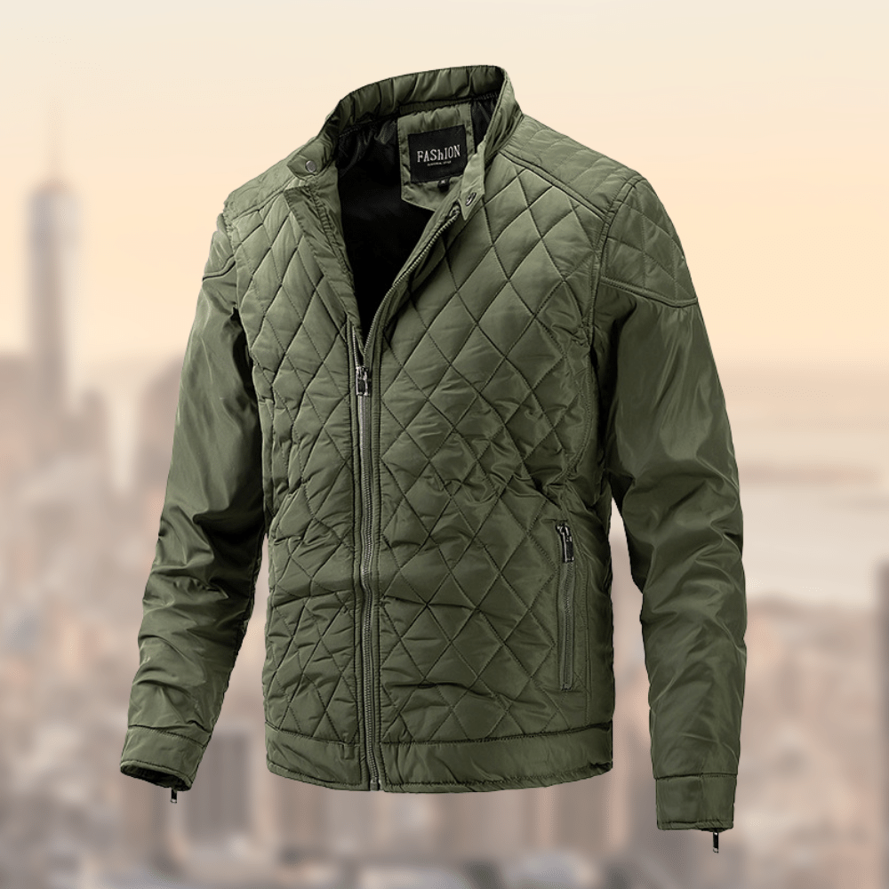 Gustav | Herren Steppjacke schmale Passform mit Stehkragen