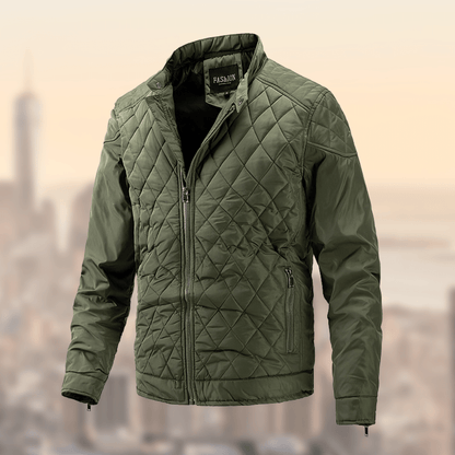 Gustav | Herren Steppjacke schmale Passform mit Stehkragen