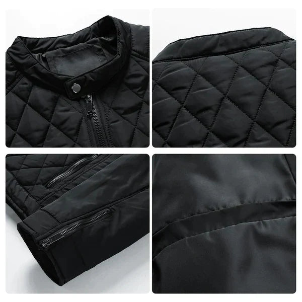 Gustav | Herren Steppjacke schmale Passform mit Stehkragen