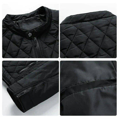 Gustav | Herren Steppjacke schmale Passform mit Stehkragen