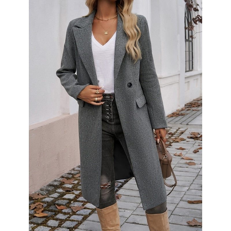 Sanne | Eleganter Longline Blazer Mantel für Damen