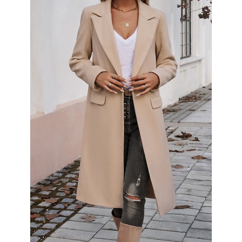 Sanne | Eleganter Longline Blazer Mantel für Damen