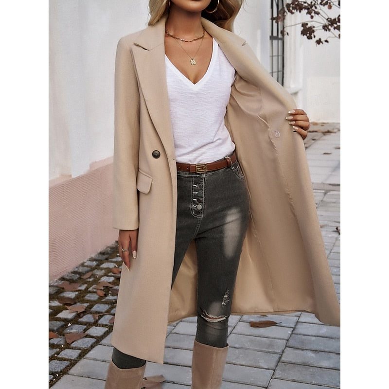 Sanne | Eleganter Longline Blazer Mantel für Damen