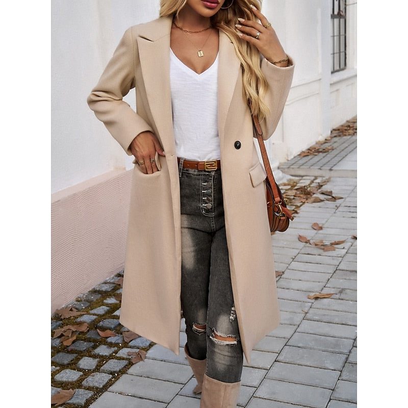 Sanne | Eleganter Longline Blazer Mantel für Damen