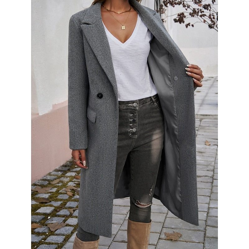 Sanne | Eleganter Longline Blazer Mantel für Damen