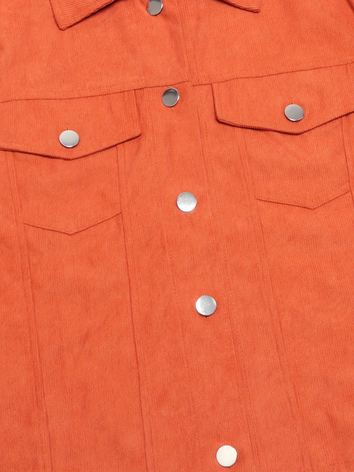 Wilhelmina | Damen Cordjacke mit Knopfleiste und Klappentaschen