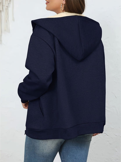 Leonie Kapuzenjacke mit Fellimitat-Kapuze für Damen