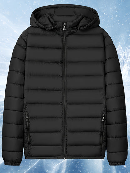 Marco | Herren Winterjacke Steppjacke mit Kapuze Reißverschluss