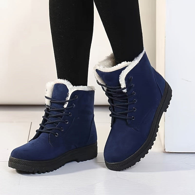 Benedikte | Chelsea Boots Damen mit Kunstfellkragen