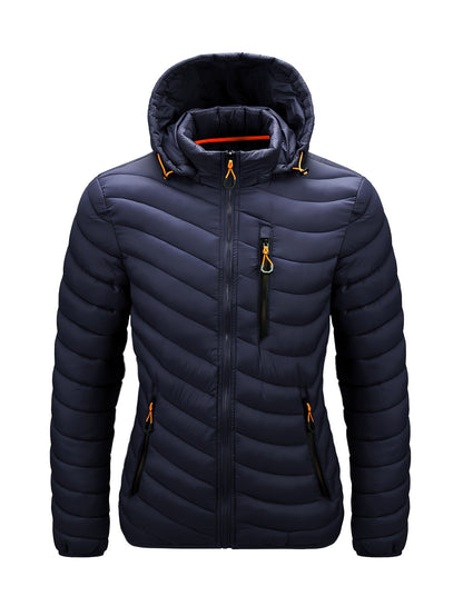 Cillian | Herren Steppjacke mit Kapuze und Stehkragen, Winterjacke