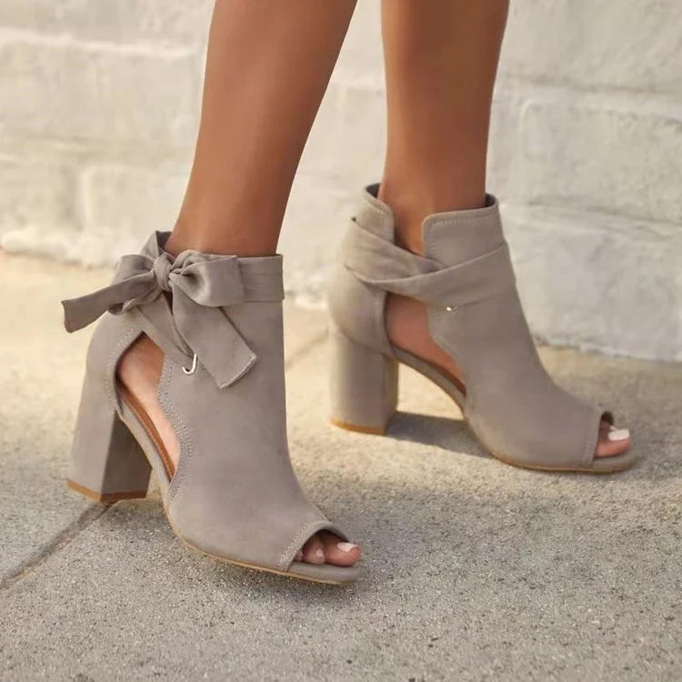 Rieke - Elegante Stiefeletten mit Schnürung und Blockabsatz für Damen