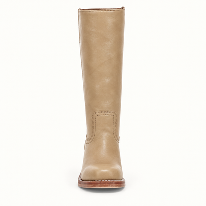 Olivia | Schmale Damenstiefel mit Reißverschluss und Absatz